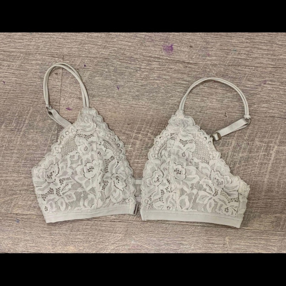Abercrombie & Fitch white bralette